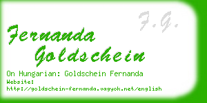 fernanda goldschein business card